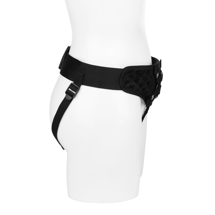 strap-on-rembourré-à-motif-cœur-4-pièces-Argent-Noir-2