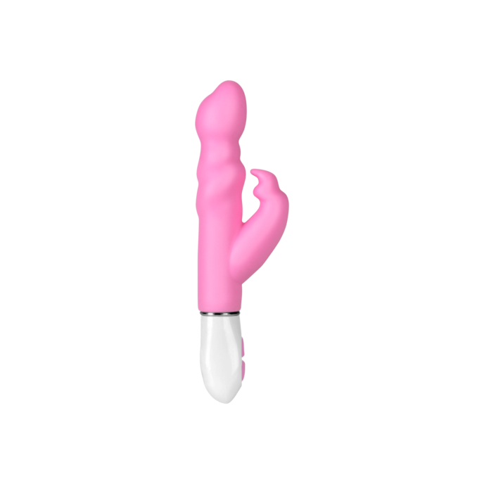 vibromasseur-lapin-en-silicone-22-5-cm-Blanc-Rose-3