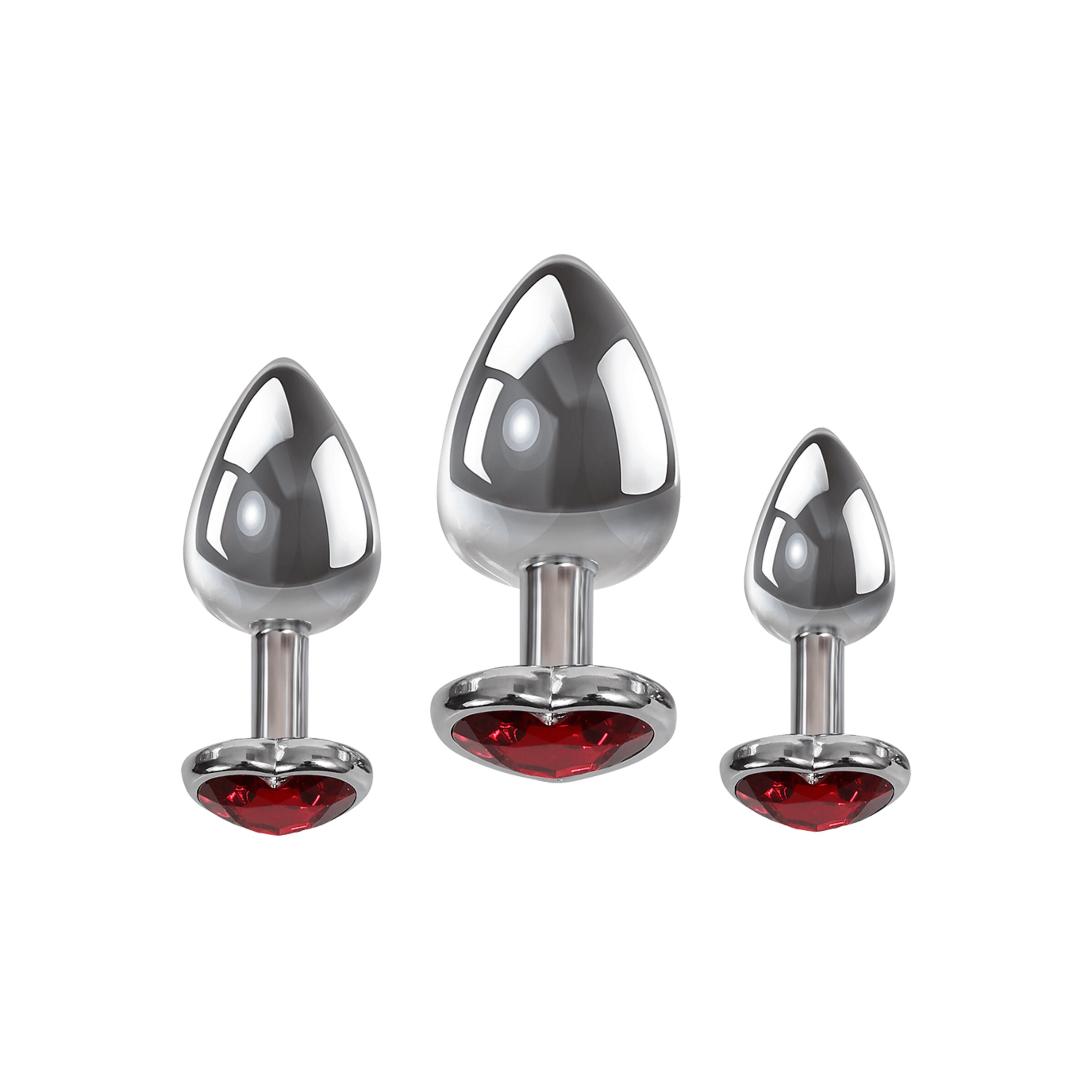 three-hearts-gem-3-stuks-7-[nbhy]-9-5-cm-Rood-Zilver-4