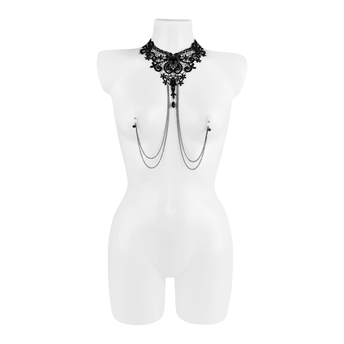 kanten-collier-met-nippelklemmen-Zwart-5