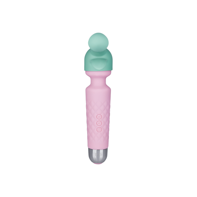 oplaadbare-siliconen-massager-19-5-cm-Mint-Roze-6