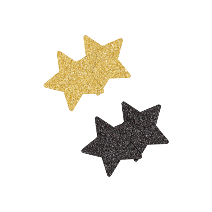 pretty-pasties---glitter-stars-2-paires-Noir-Or-1