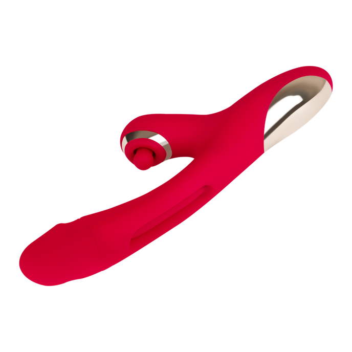 exceptionnel-rabbit-en-silicone-24-5-cm-Rouge-7