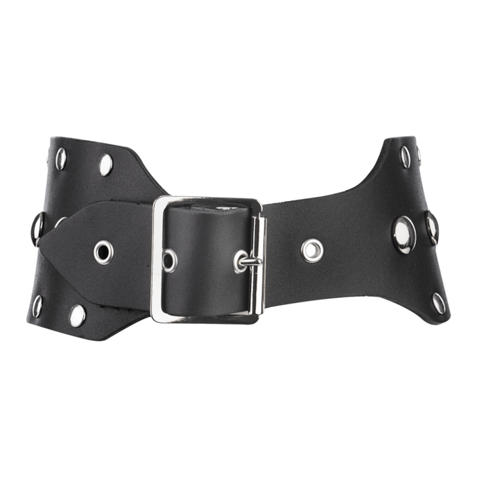 collier-large-avec-laisse-Argent-Noir-3