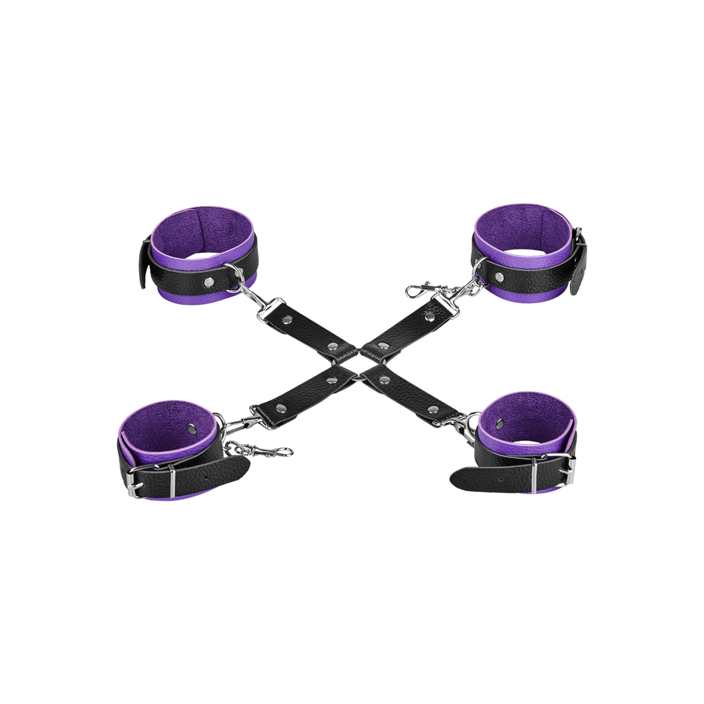ensemble-bdsm-polyvalent-11-pièces-Noir-Violet-4