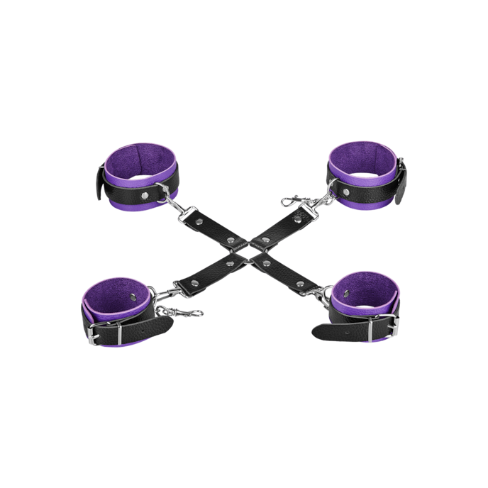 ensemble-bdsm-polyvalent-11-pièces-Noir-Violet-4