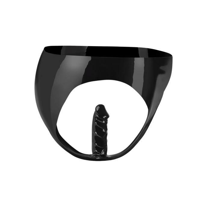 culotte-en-latex-avec-gode-intégré-Noir-2