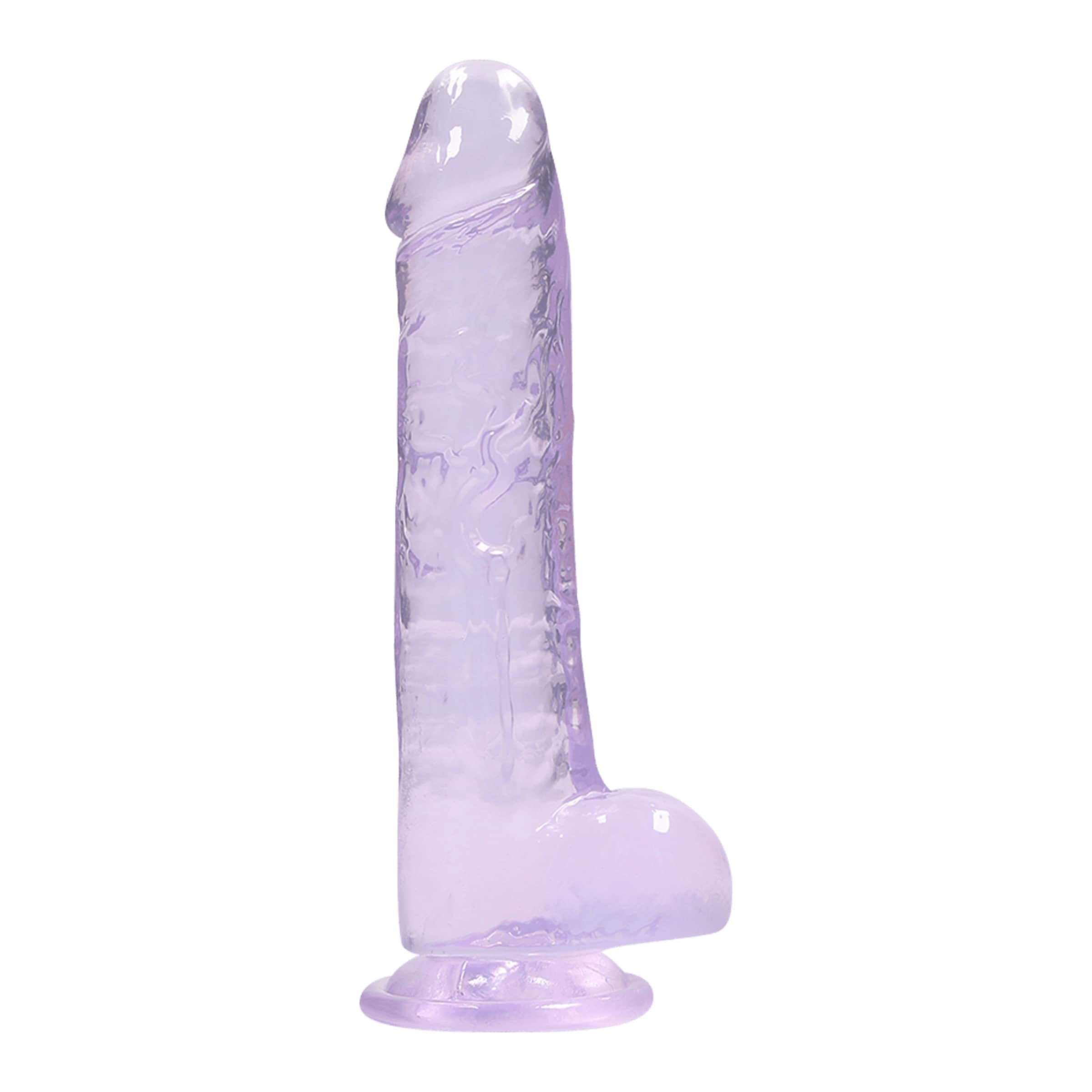 crystal-clear---dildo-with-balls-21-cm-Lila-2