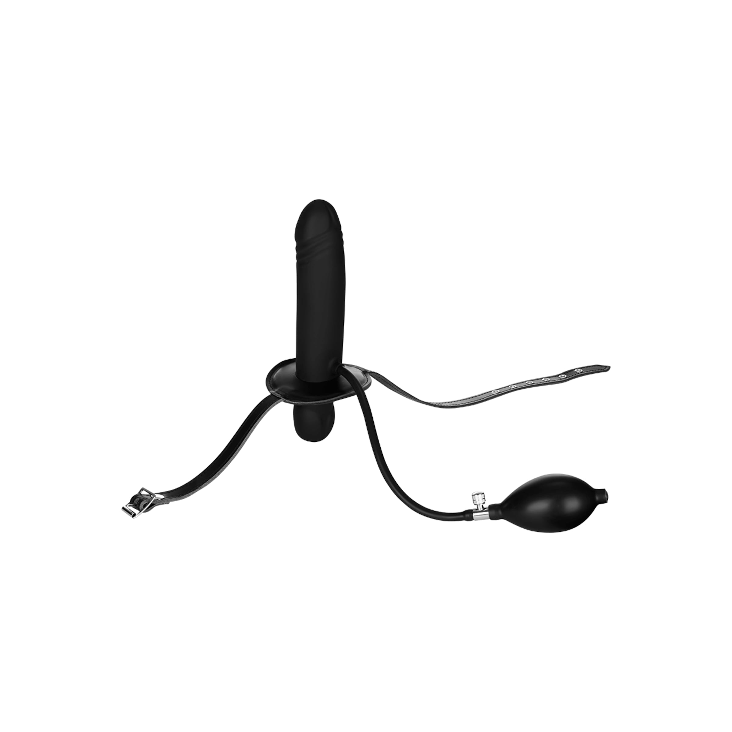 opblaasbare-mondknevel-met-dildo-Zwart-5