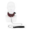 abschließbares-bdsm-halsband-mit-leine-Rot-Schwarz-4