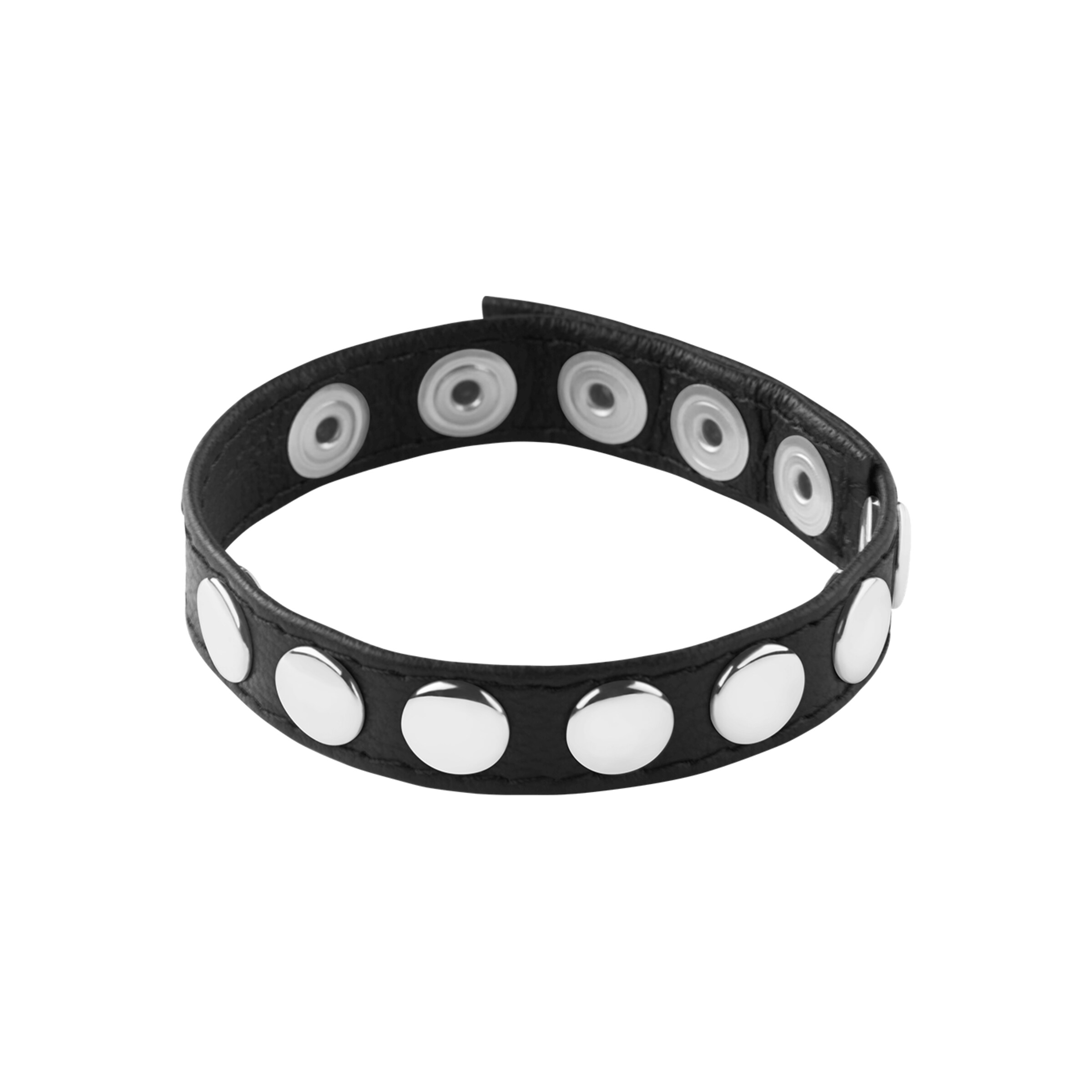 smalle-penisriem-met-knopen-Zilver-Zwart-3