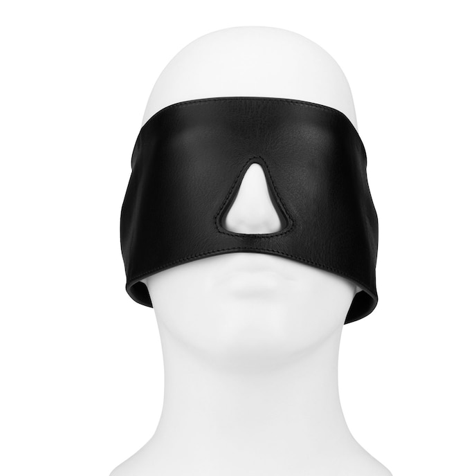 ondoorzichtig-leren-masker-met-veters-Schwarz-1