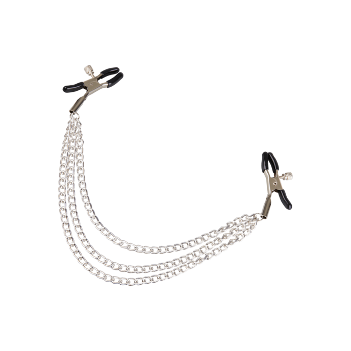 tepelklemmen-met-triple-ketting-Schwarz-Silber-1
