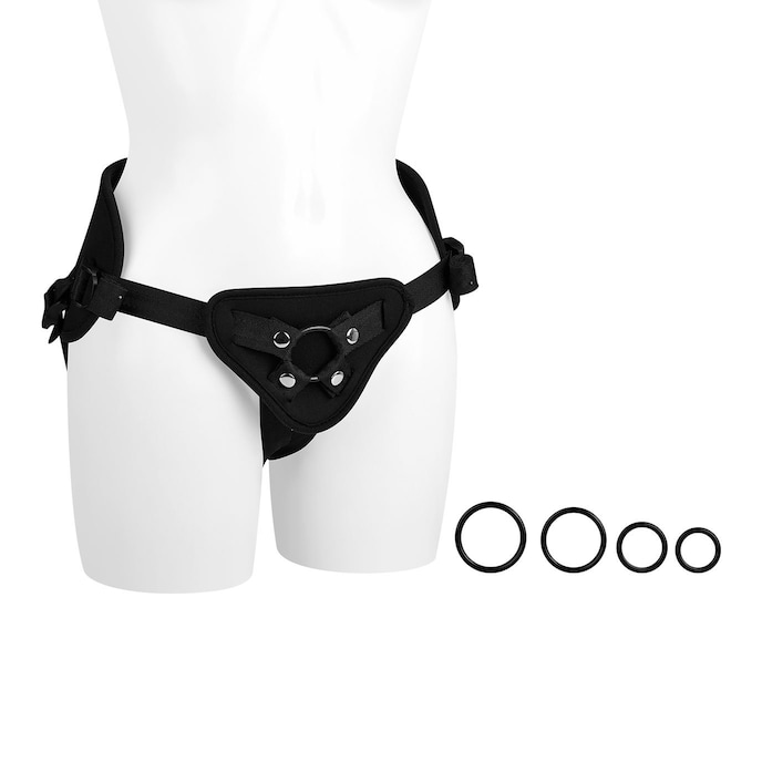 strap-on-harnas-met-brede-rugvulling-Zwart-1