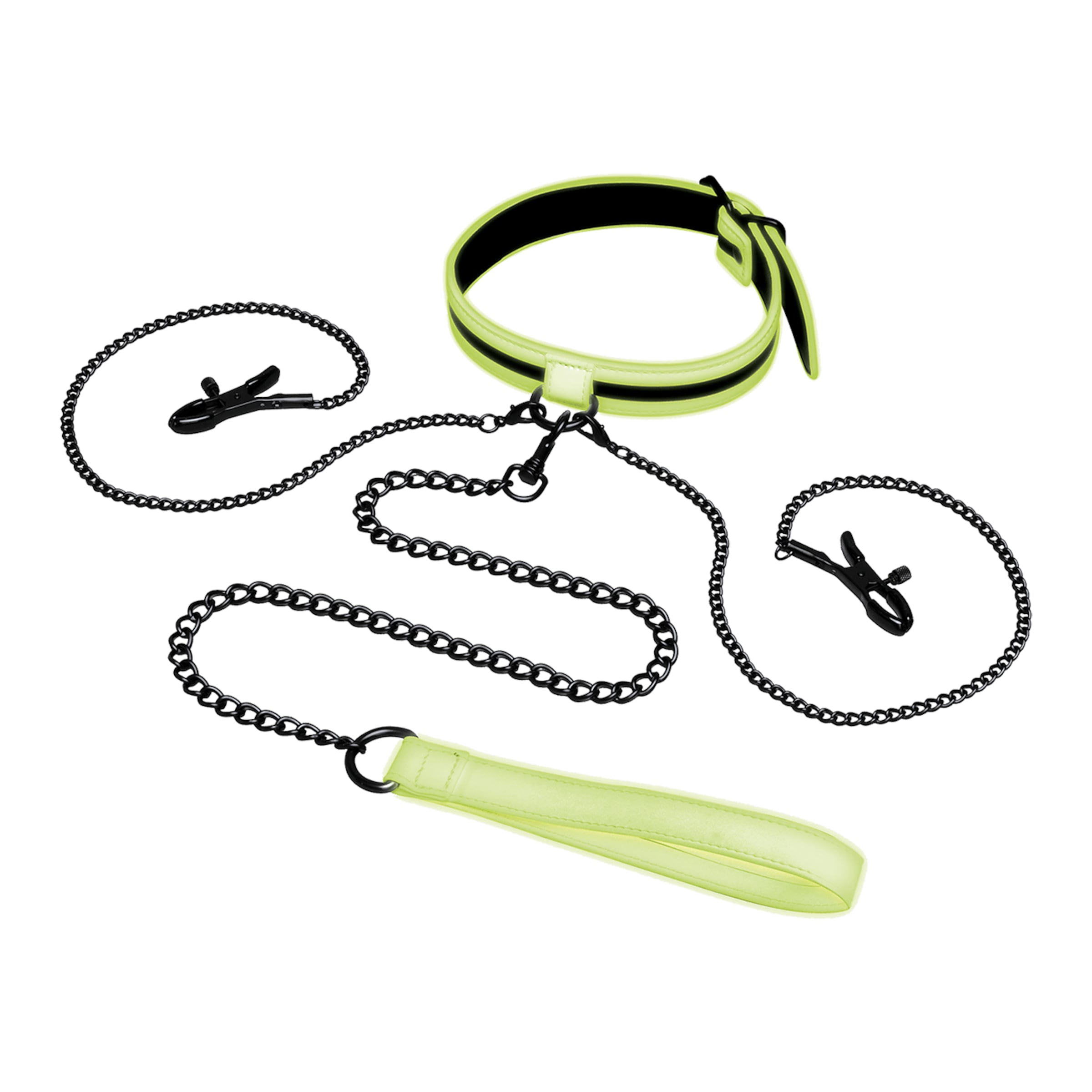glow-in-the-dark---collar-Neongroen-Zwart-1