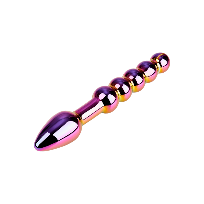 gode-élégant-en-verre-18-cm-Multicolore-3