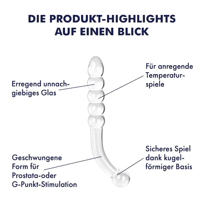 Gebogener Glasdildo, 23 cm transparent online kaufen Gebogener Glasdildo, 23 cm transparent online kaufen