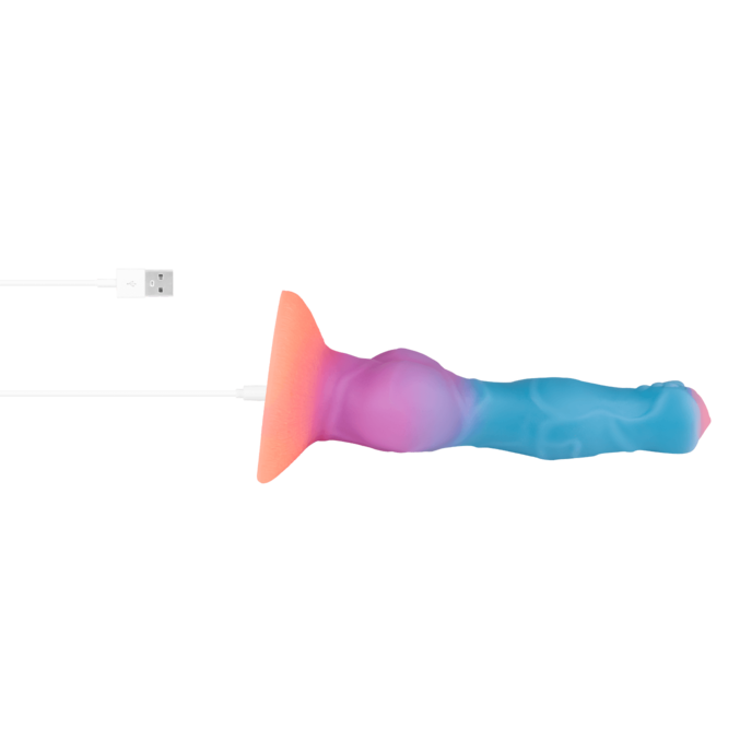 glinsterende-natuurlijke-vibrator-met-zuignapvoeten-22-cm-Blauw-Oranje-Paars-7