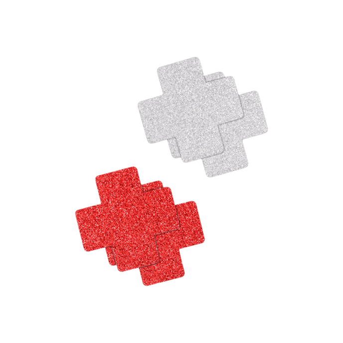 pretty-pasties---glitter-cross-2-paar-Rood-Zilver-1