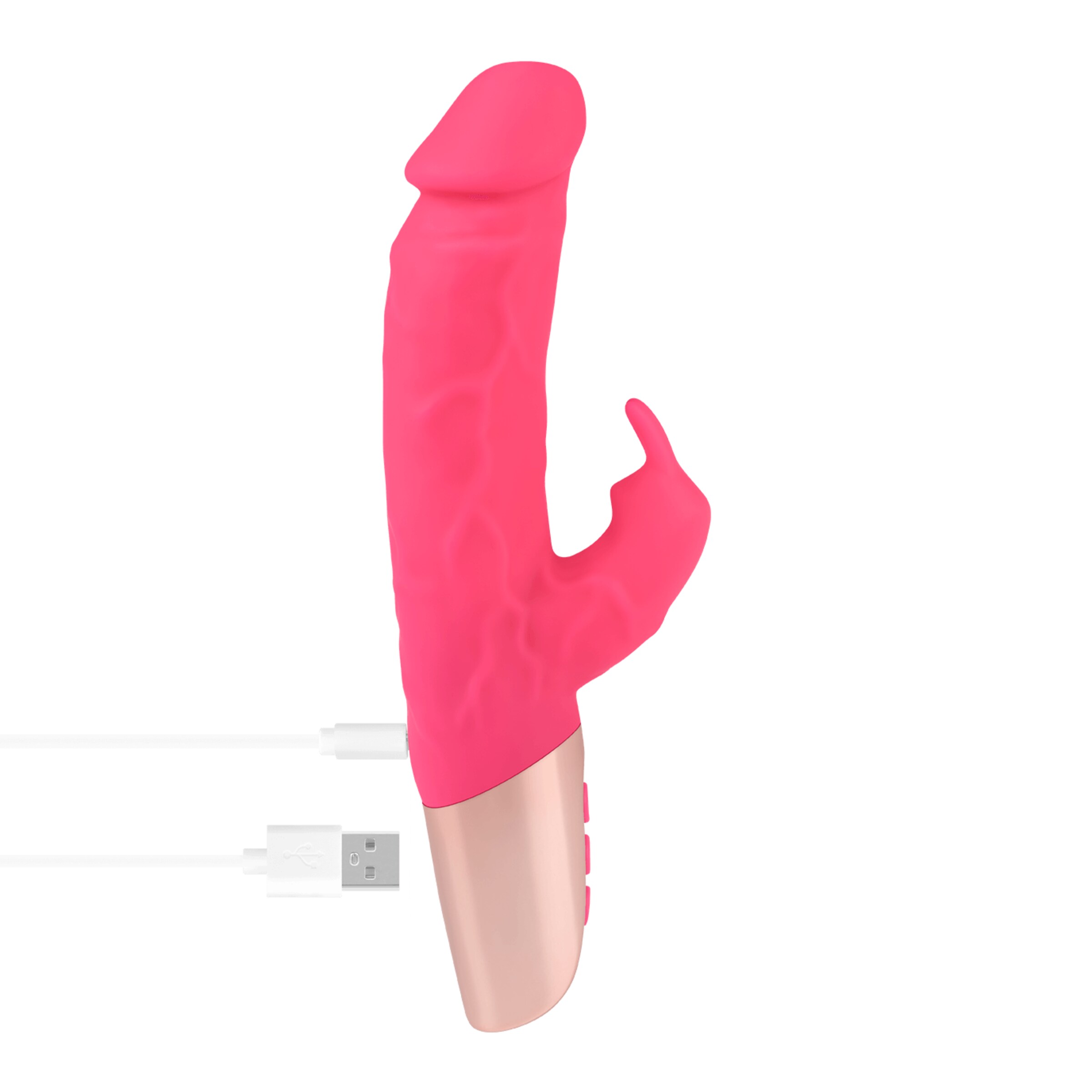 natuurlijke-rabbitvibrator-van-siliconen-22-cm-Goud-Neonroze-5