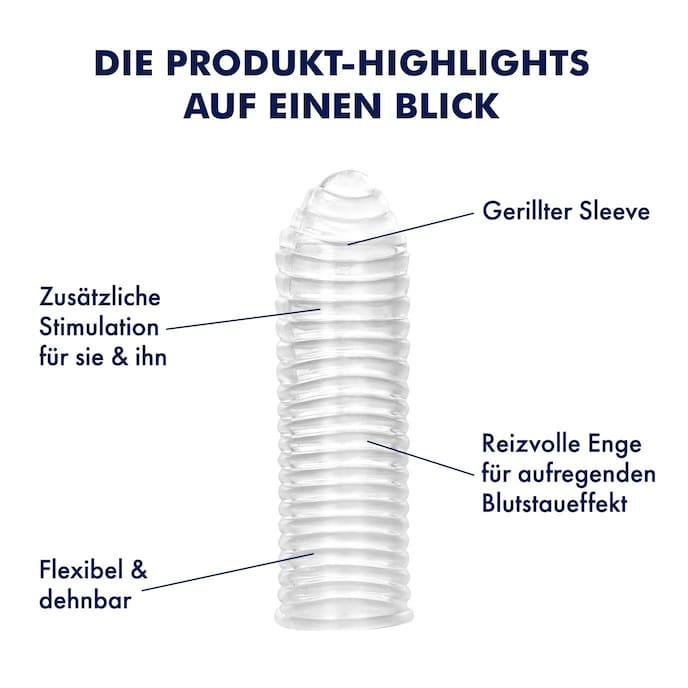 Gerippte Penishlle, 12,5 cm transparent online kaufen Gerippte Penishlle, 12,5 cm transparent online kaufen