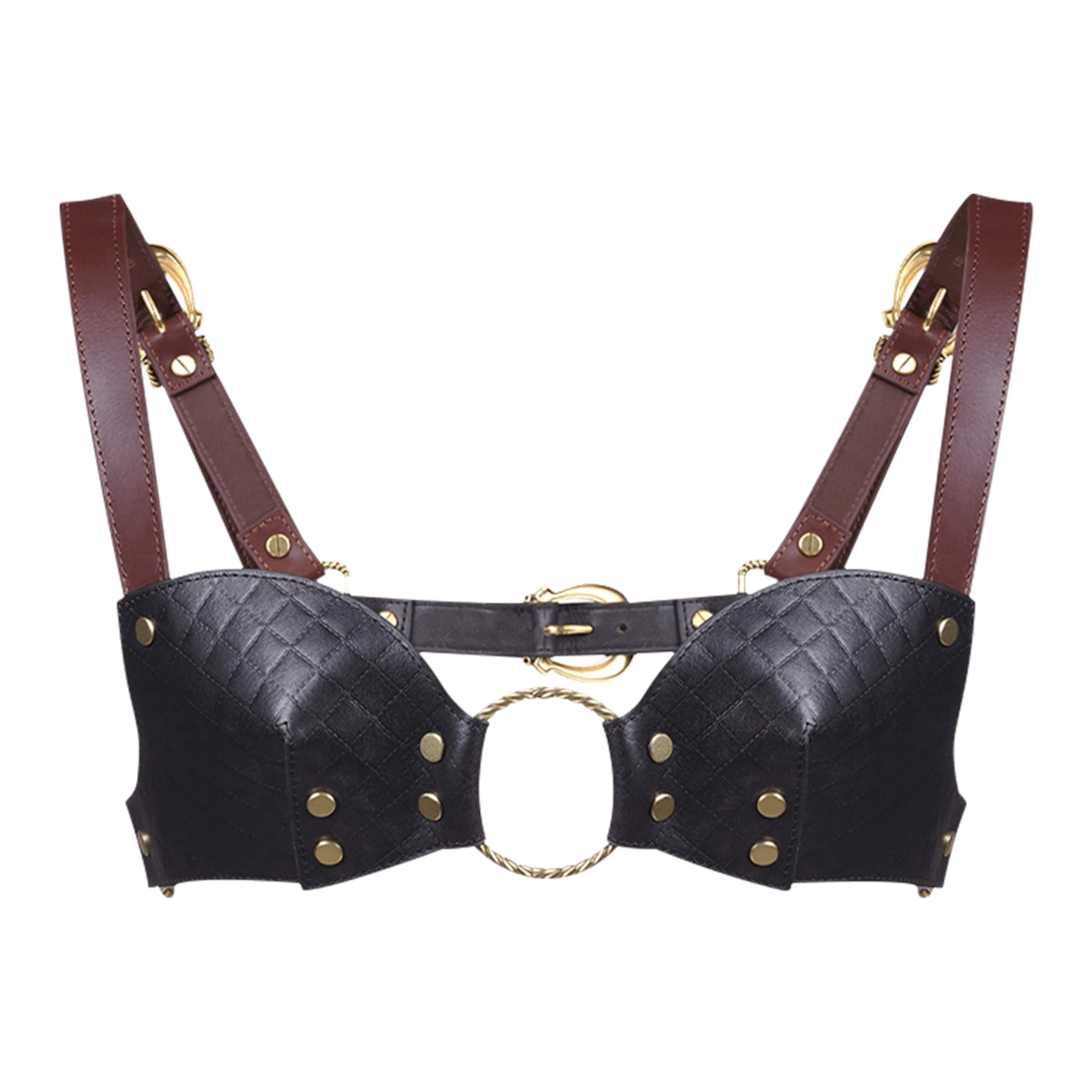 bralette-van-rijleer-Bruin-Goud-Zwart-1