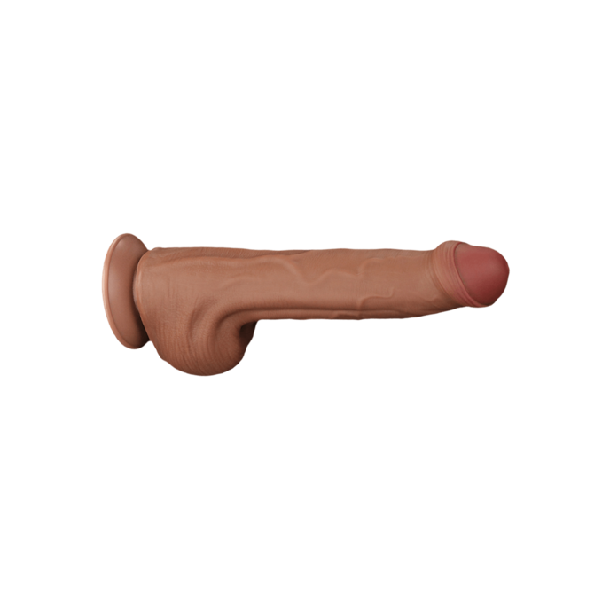 sliding-skin-dildo-29-cm-Brun naturel moyen-1