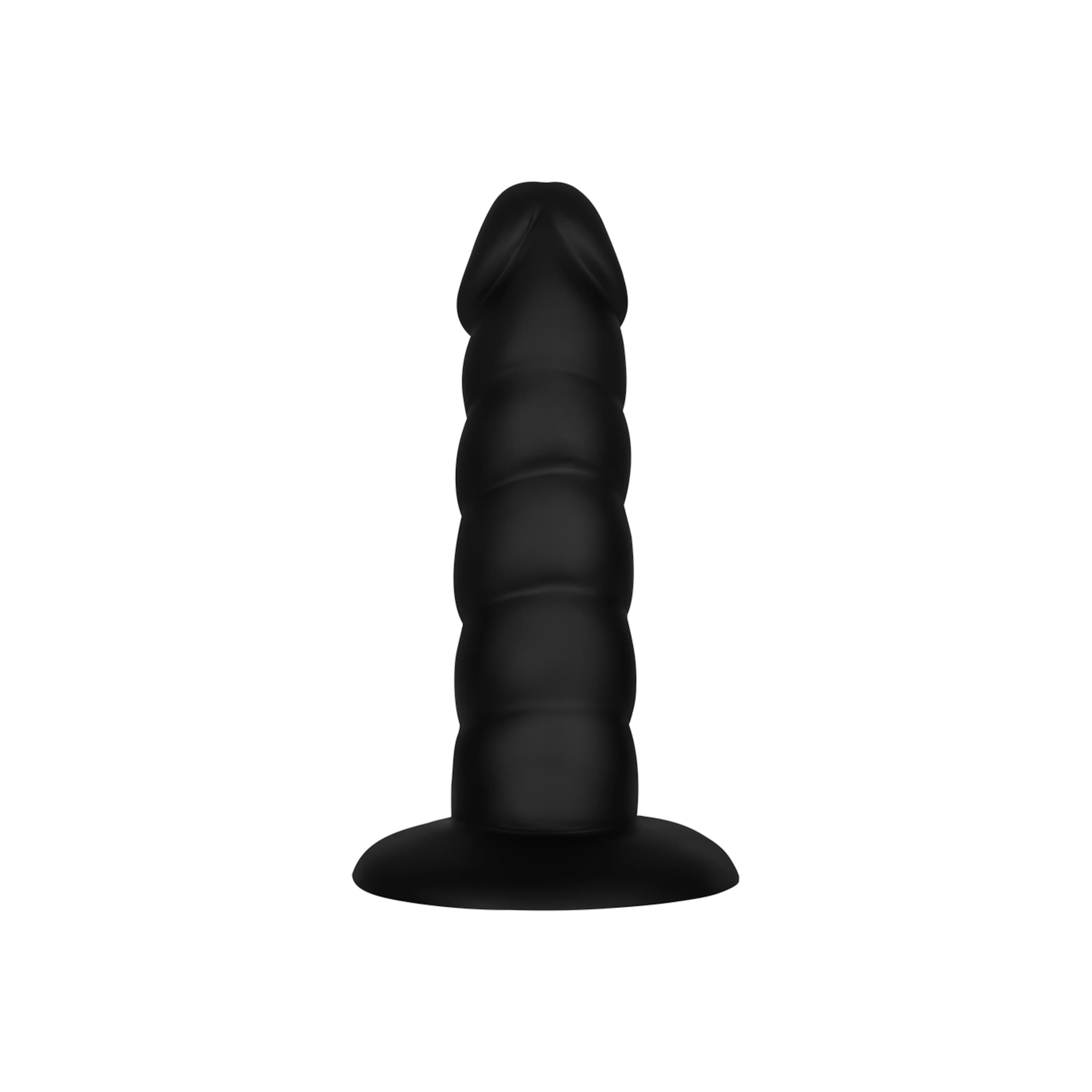 gerippter-dildo-aus-silikon-13-5-cm-Schwarz-5