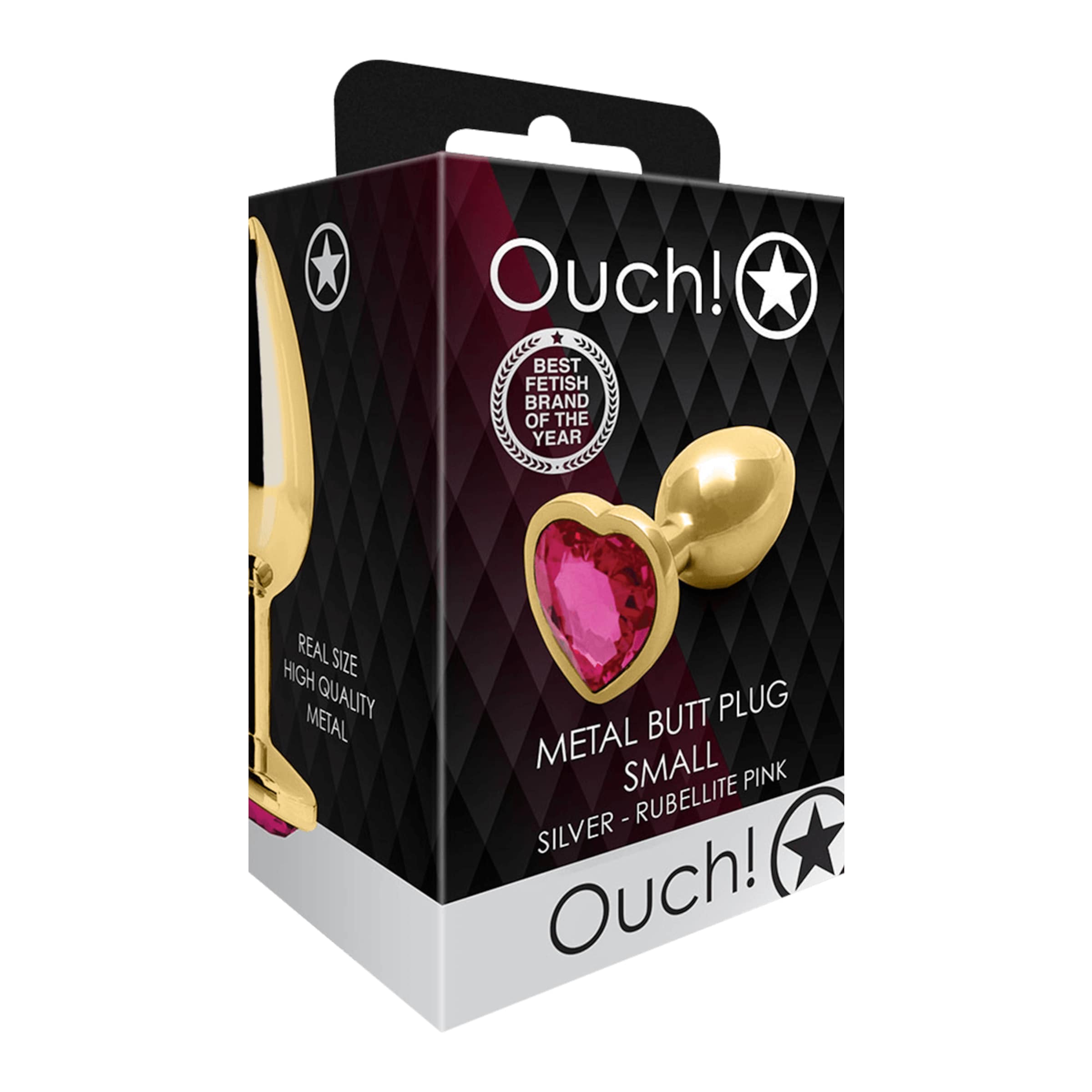 Analplug 'Heart Butt Plug Small', 6,9 cm gold  online kaufen