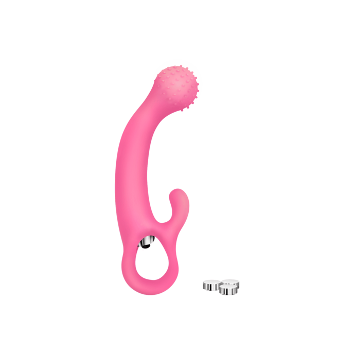 vibromasseur-point-g-en-silicone-avec-picots-18-cm-Rose-1