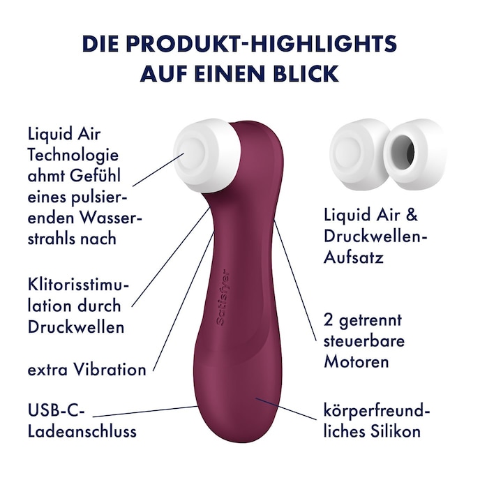 Druckwellenvibrator Satisfyer 'Pro 2 Generation 3', 16,5 cm bordeaux online kaufen Druckwellenvibrator Satisfyer 'Pro 2 Generation 3', 16,5 cm bordeaux online kaufen