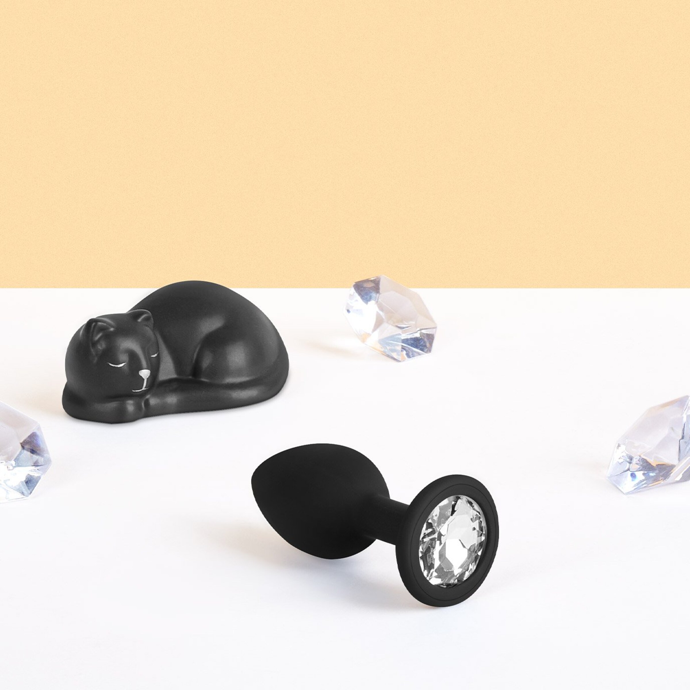 silikon-analdildo-mit-kristall-s-7-cm-Schwarz-Transparent-2