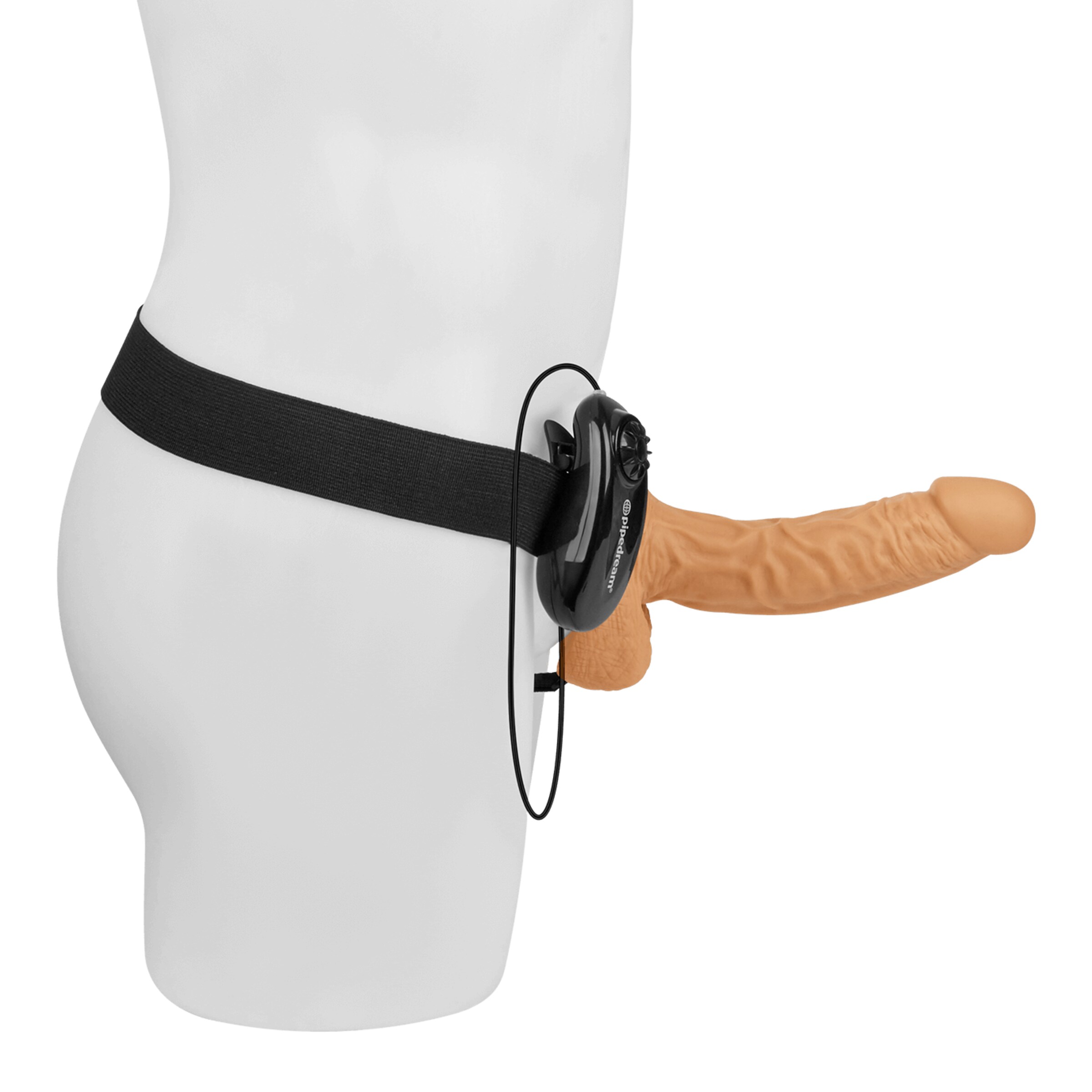 vibrating-hollow-strap-on-with-balls-21-cm-Natuurlijk licht-Zwart-2