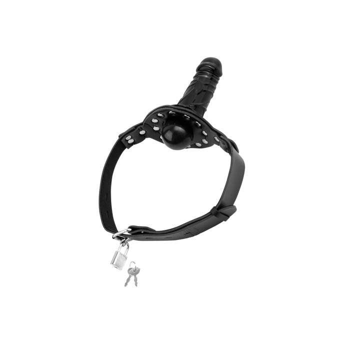 ball-gag-with-dildo-Zwart-2