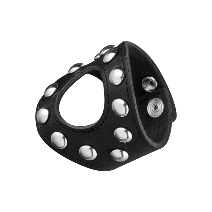 leren-penisriem-met-klinknagels-Zilver-Zwart-1