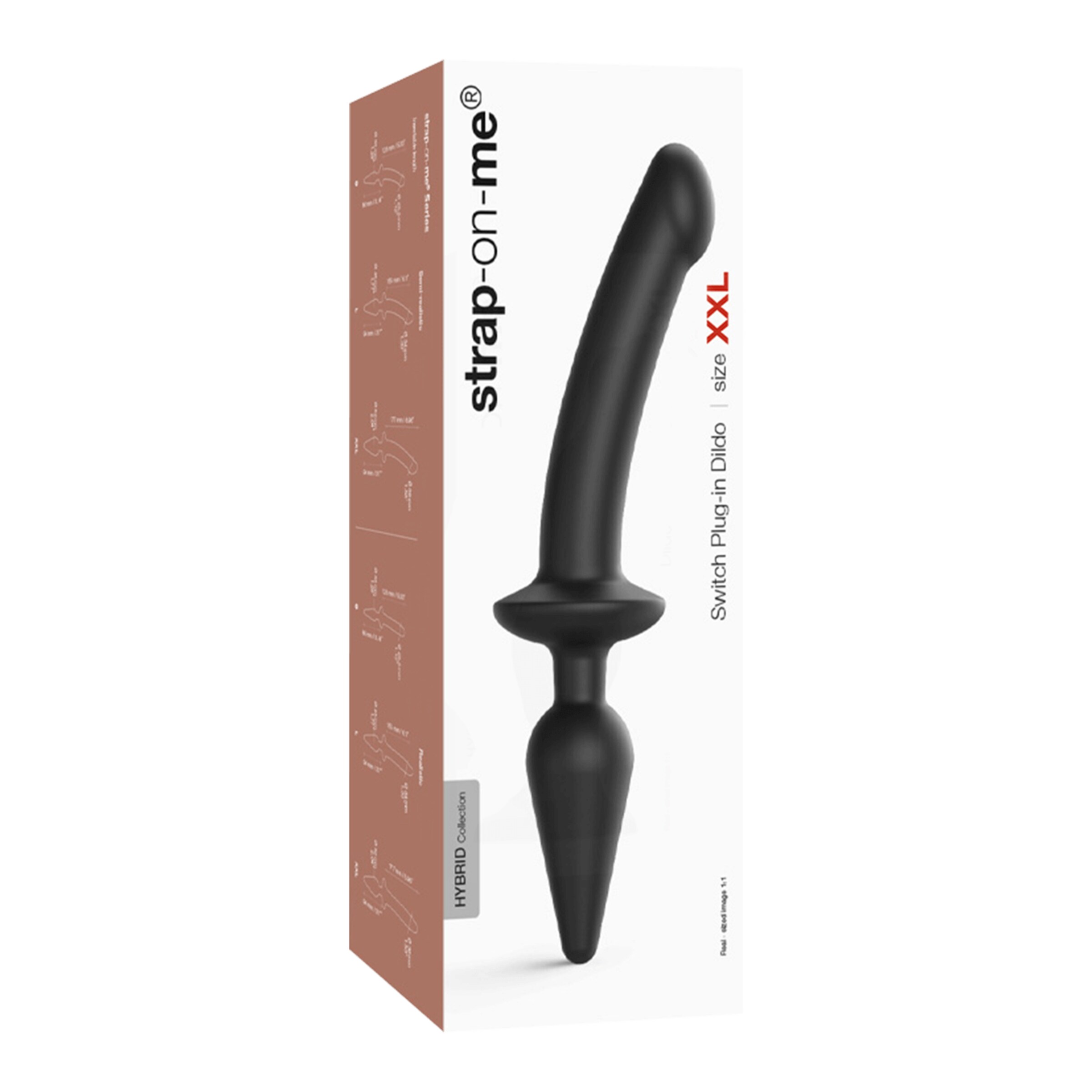 2-in-1-dildo-&-buttplug---größe-xxl-31-7-cm-Schwarz-2