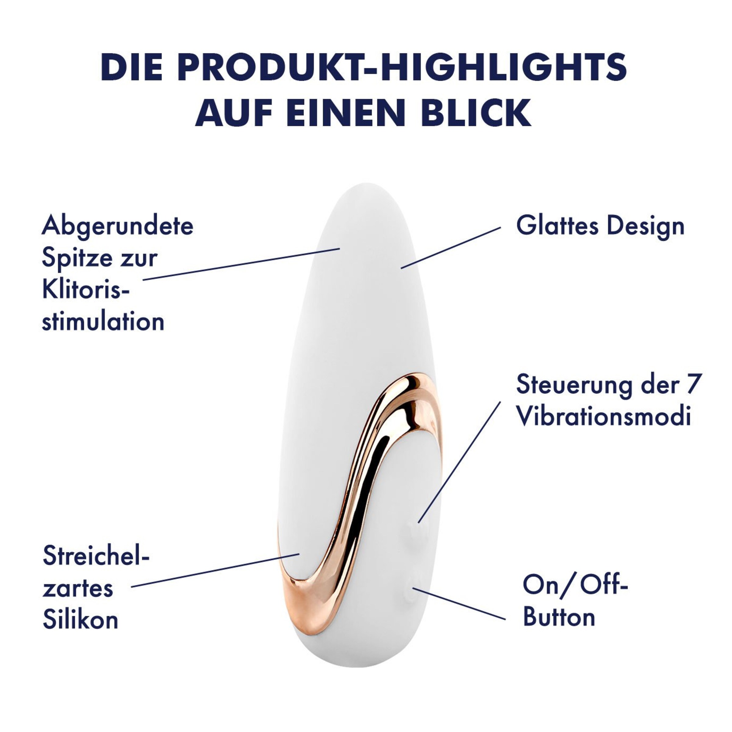 Auflegevibrator Auflegevibrator aus Silikon, 11 cm wei  online kaufen