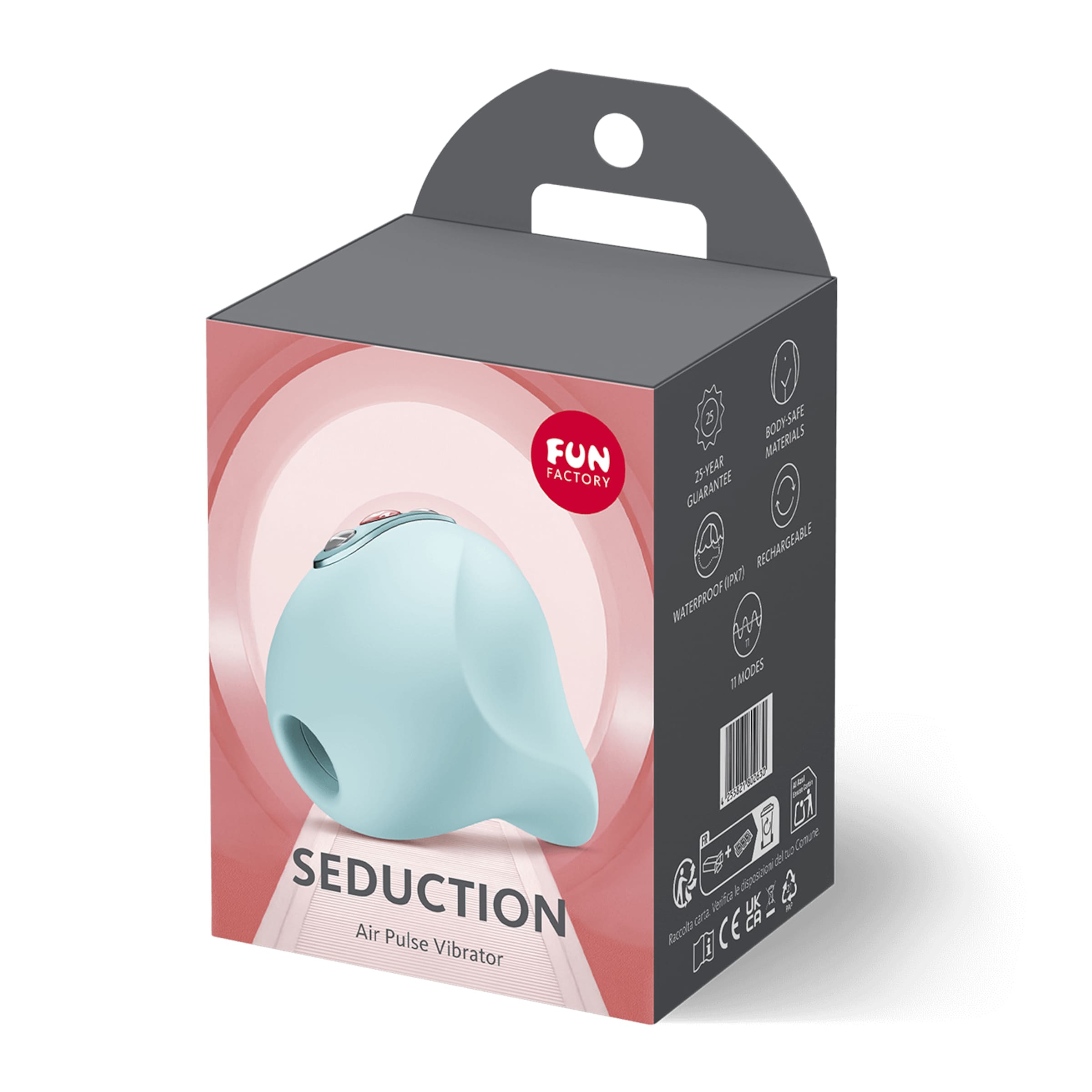 Druckwellenvibrator Fun Factory 'Seduction', 7,7 cm hellblau  online  kaufen