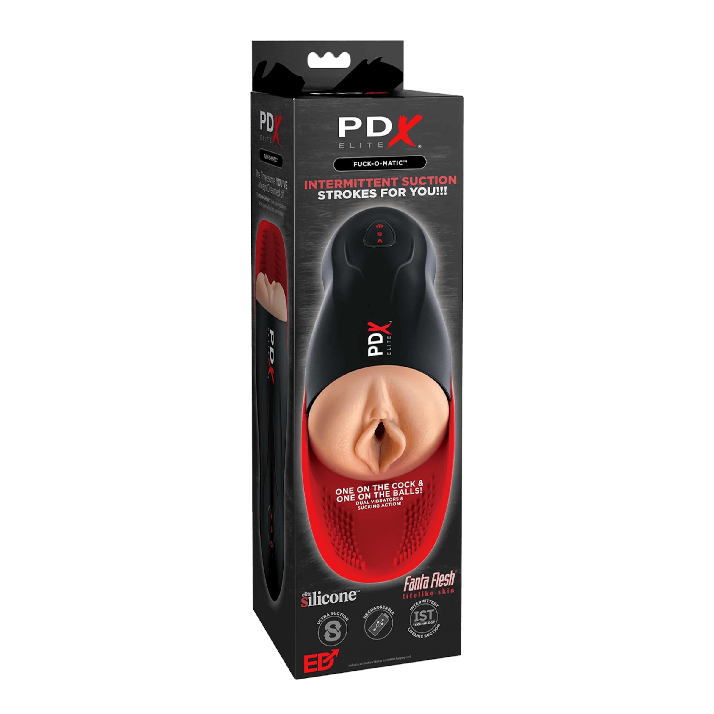 pdx-elite---fuck-o-matic-26-8-cm-Naturel clair-Noir-Rouge-3