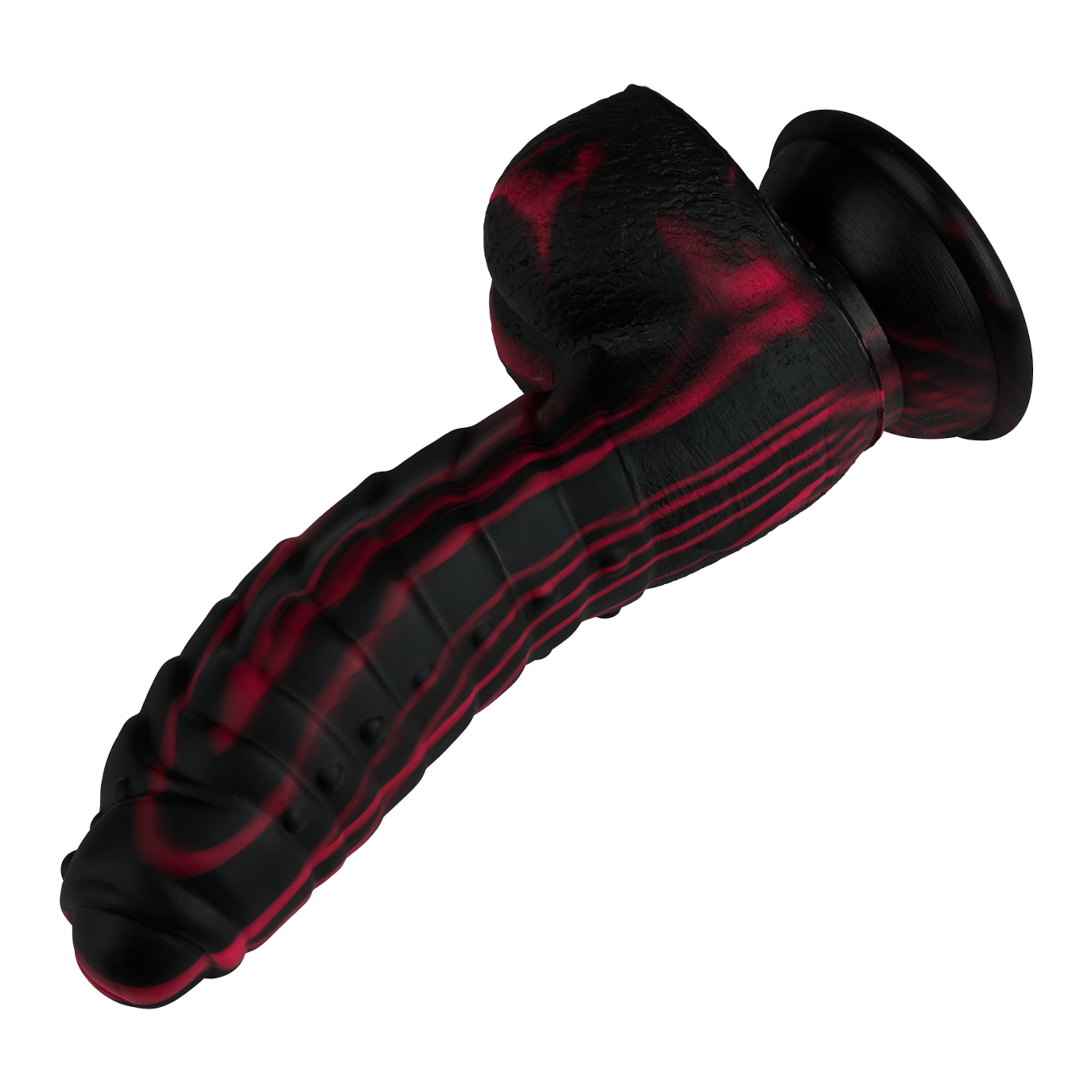 monsterdildo-van-siliconen-17-cm-Rood-Zwart-6
