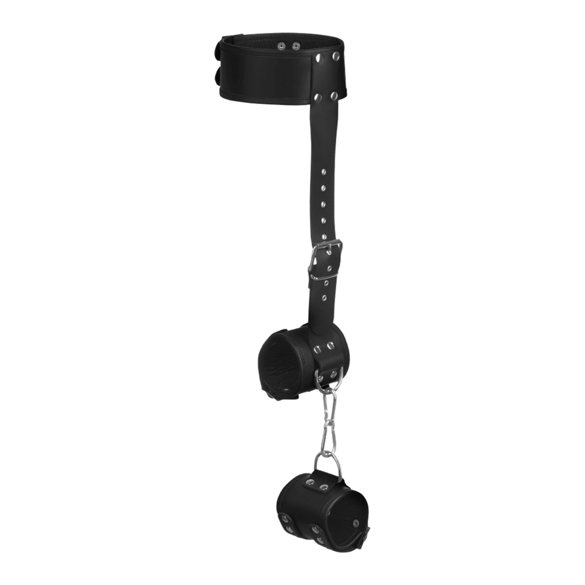 entraves-de-poignets-avec-collier-Noir-5