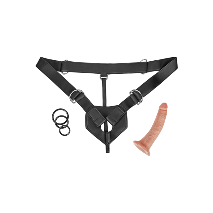strap-on-harness-20-cm-7-pièces-Naturel clair-Noir-1