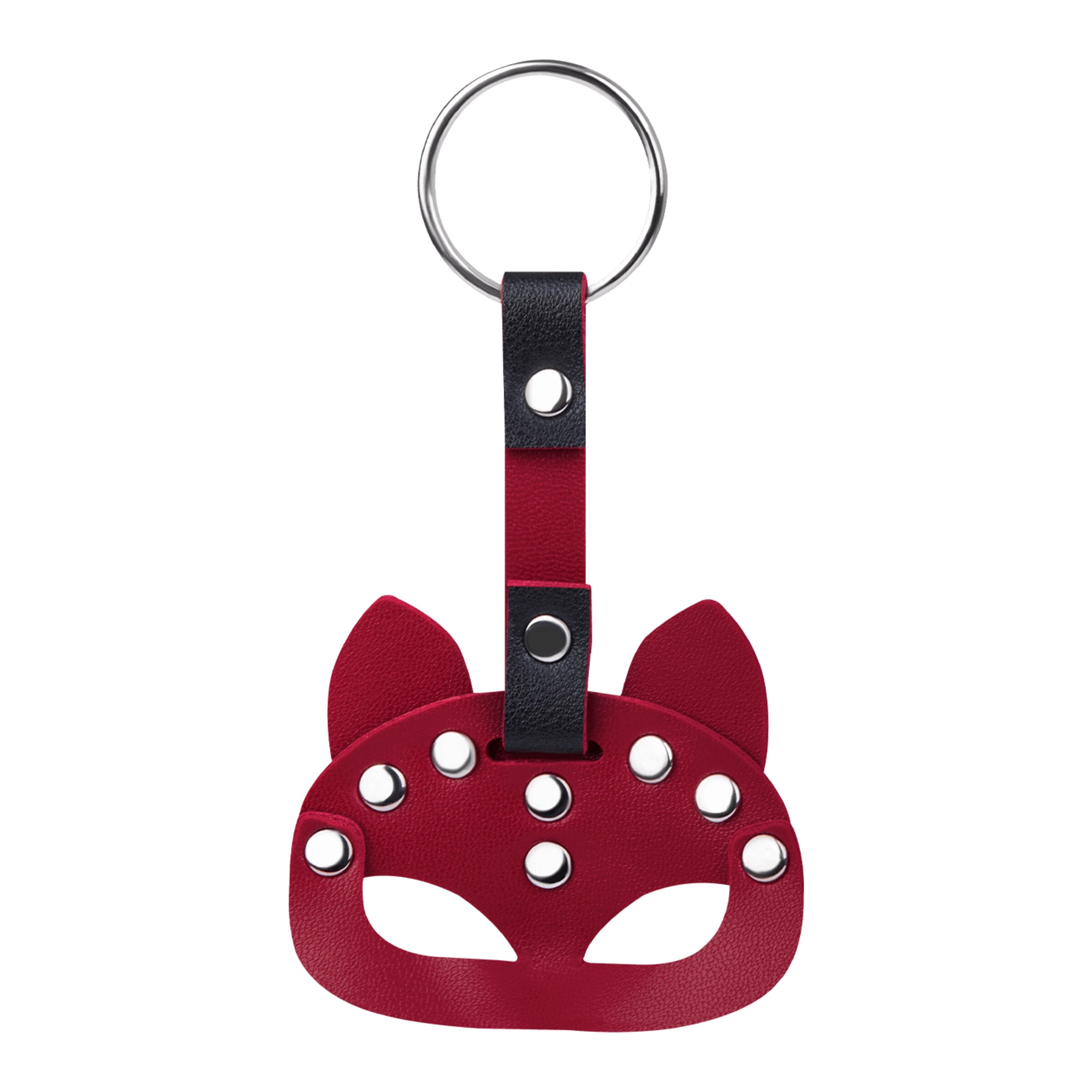 sleutelhanger-in-bdsm-maskerdesign-Rood-Zwart-2