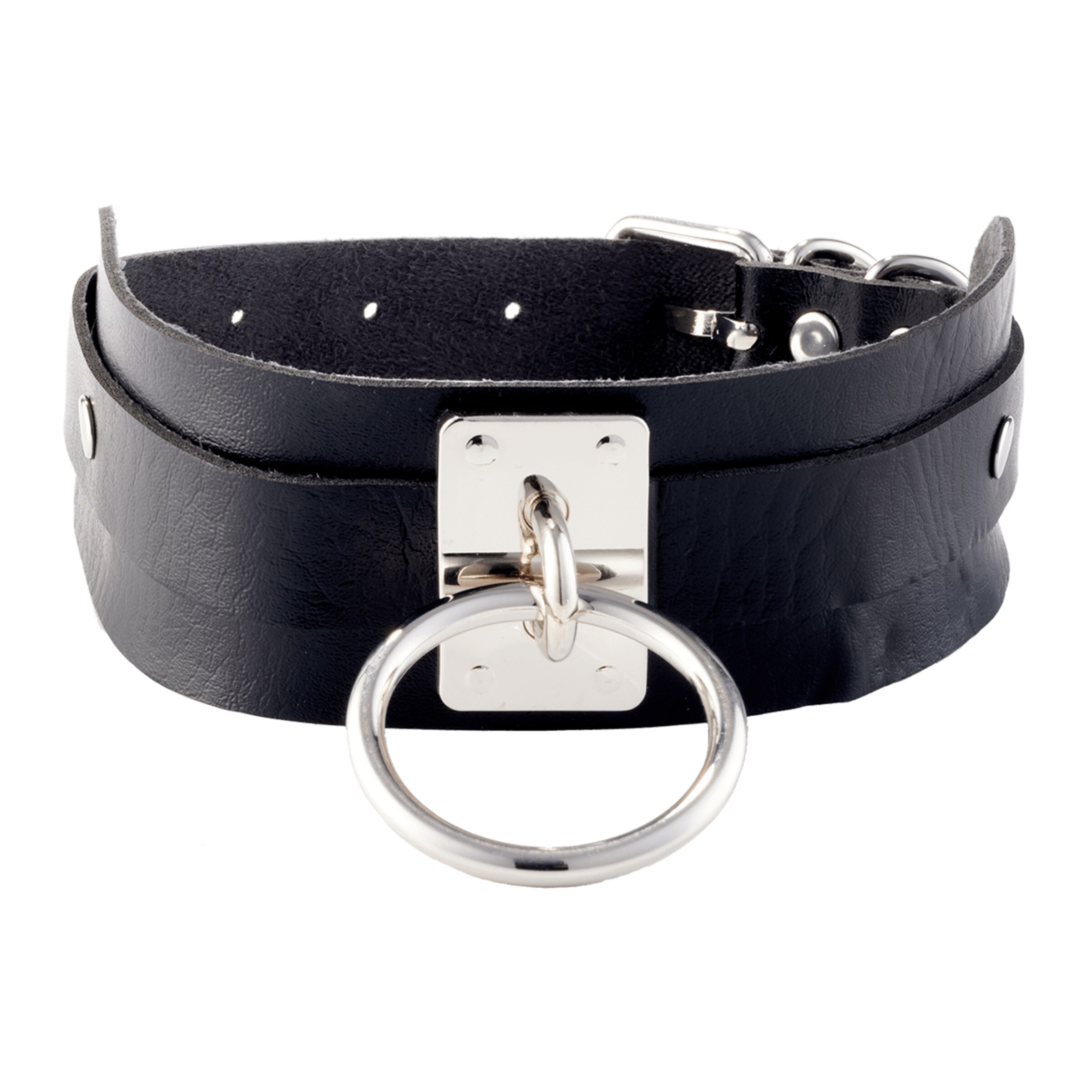 o-ring-collar-Schwarz-Silber-3