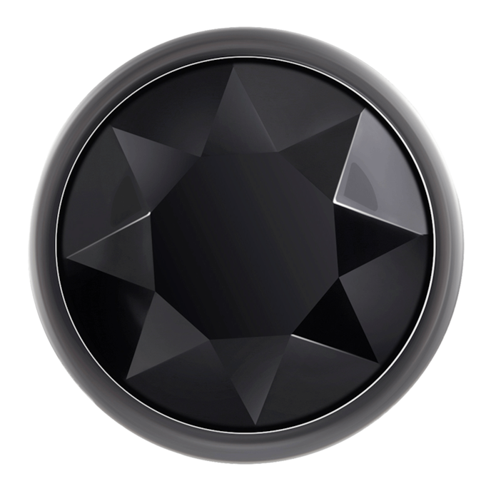 black-gem-anal-plug---small-7-1-cm-Argent-Noir-3