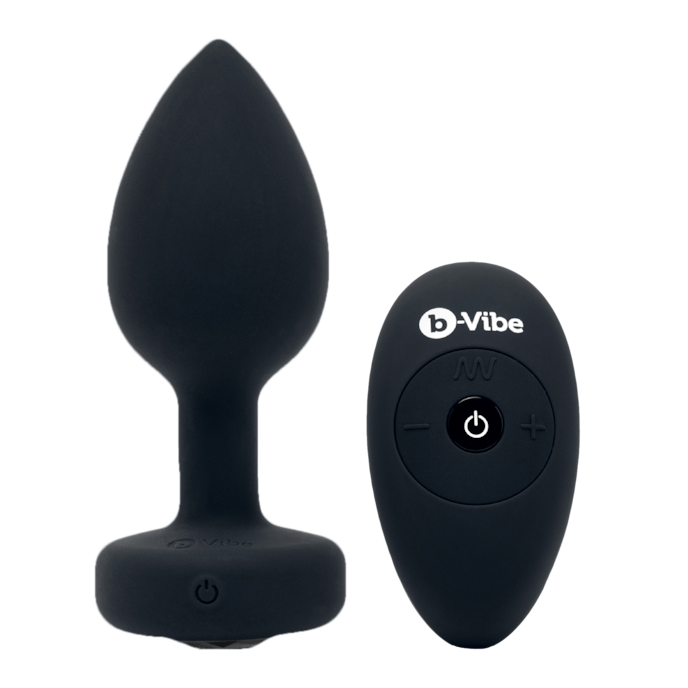 vibrating-jewel-plug---m/l-10-5-cm-Noir-1