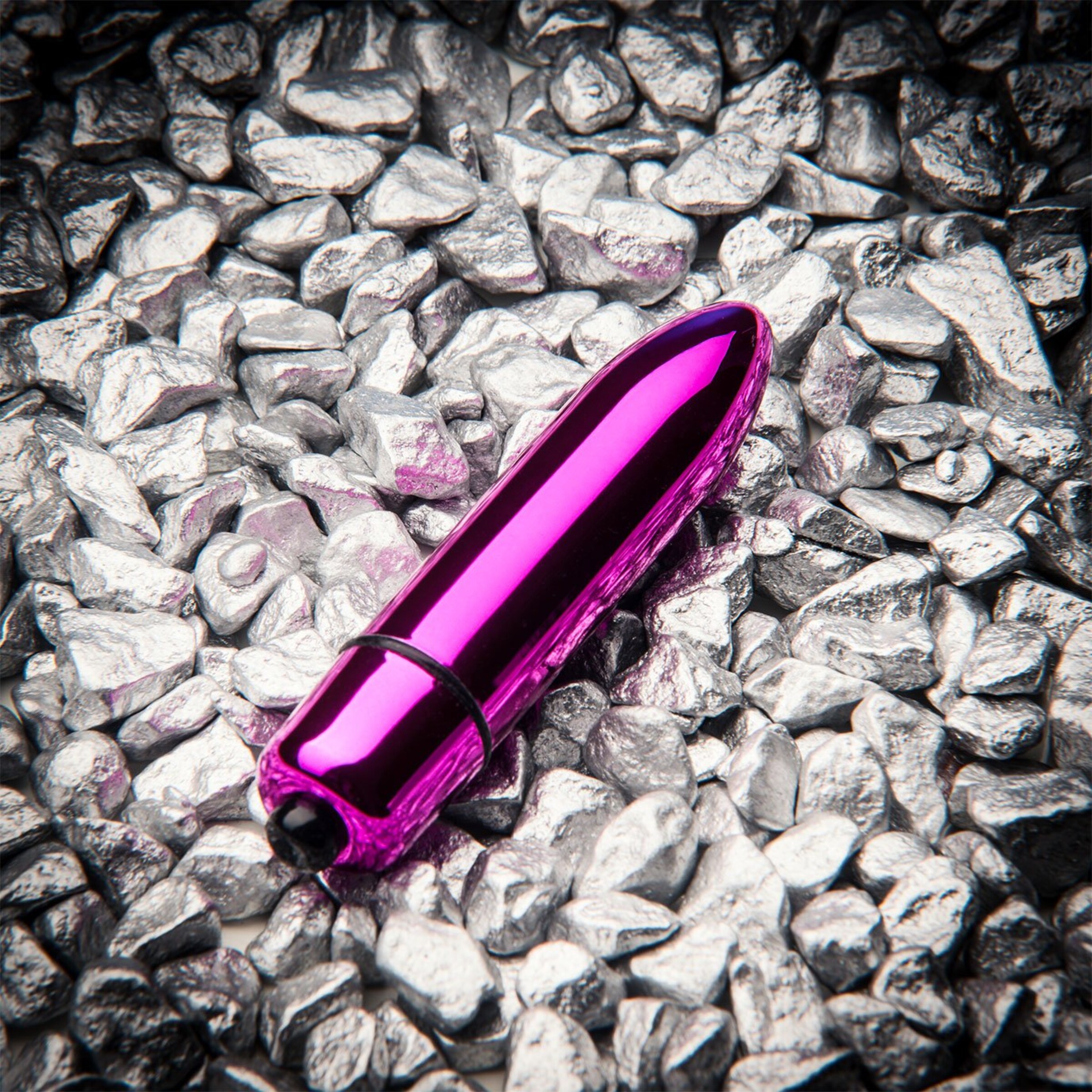 œuf-vibro-au-design-métallique-8-cm-Rose néon-2