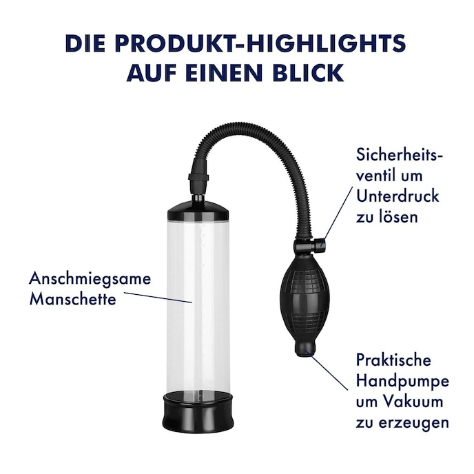 Penispumpe mit Handpumpe, 22 cm schwarz online kaufen Penispumpe mit Handpumpe, 22 cm schwarz online kaufen