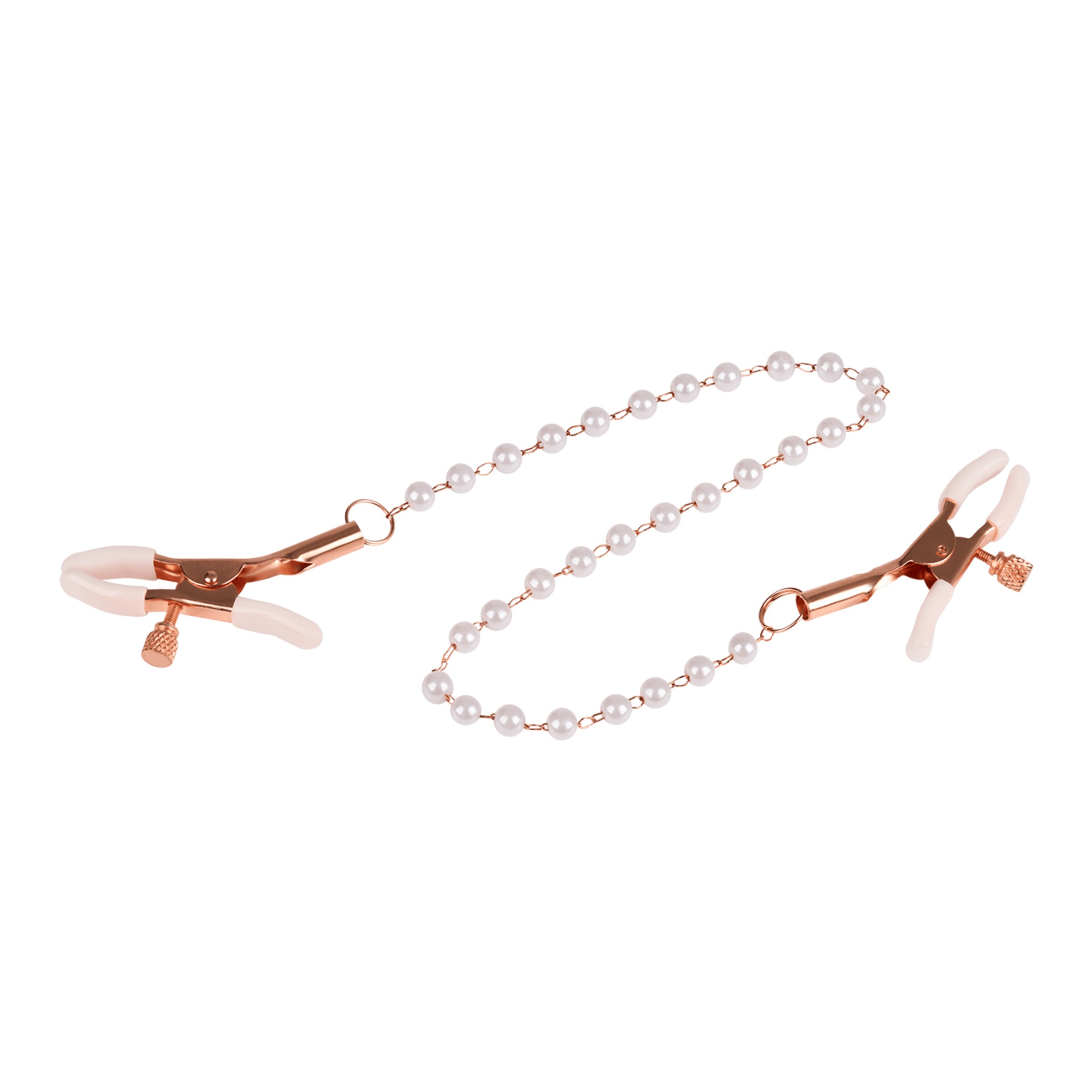 nippelklemmen-met-parelketting-Rosegoud-Wit-6