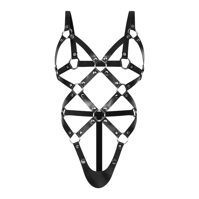 harnais-en-cuir-osé-Argent-Noir-1